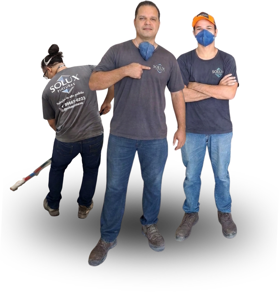 Equipe técnica da Solux Pinturas
